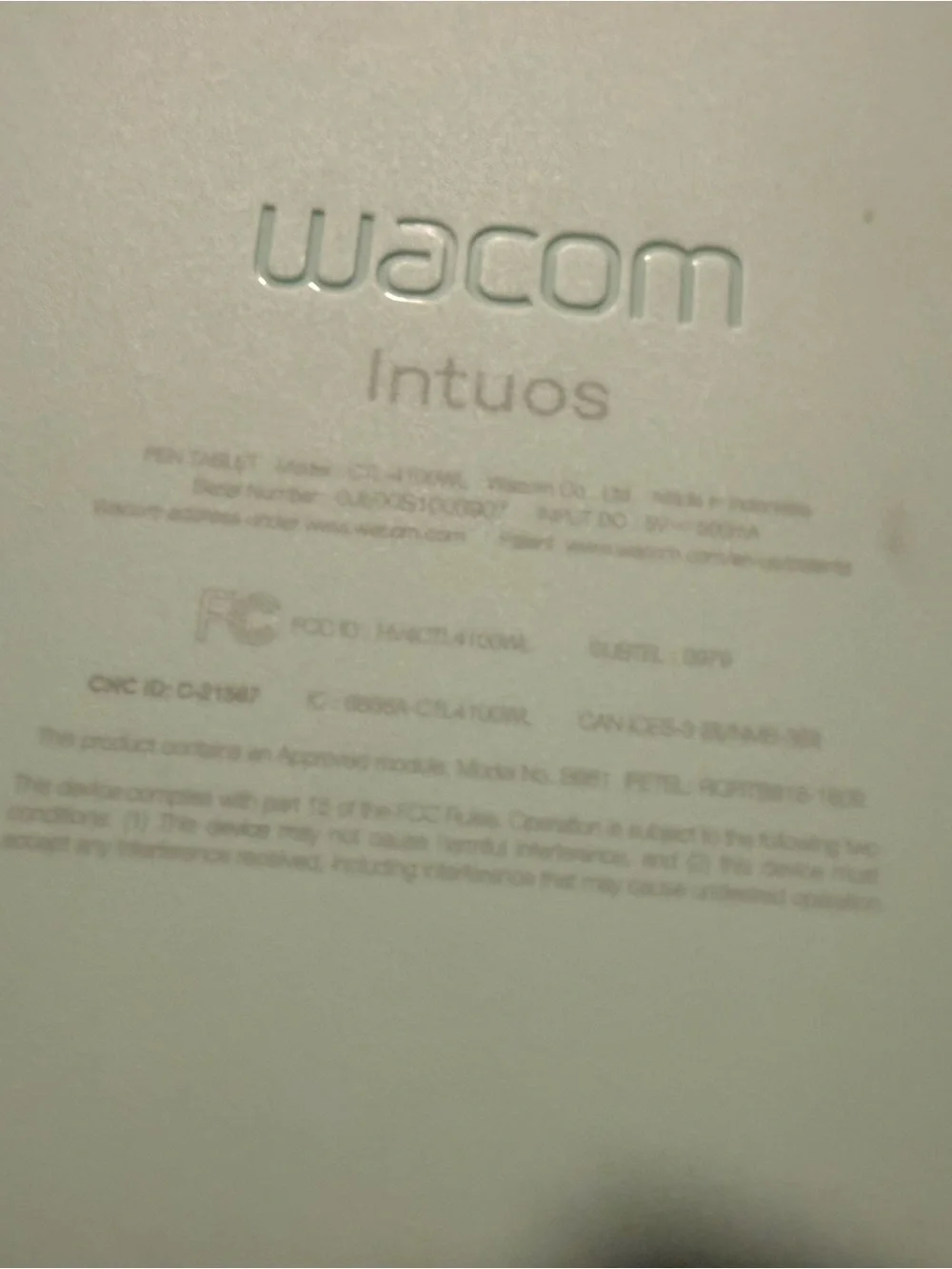 Wacom Intuos Drawing Tablet in Mint & Black